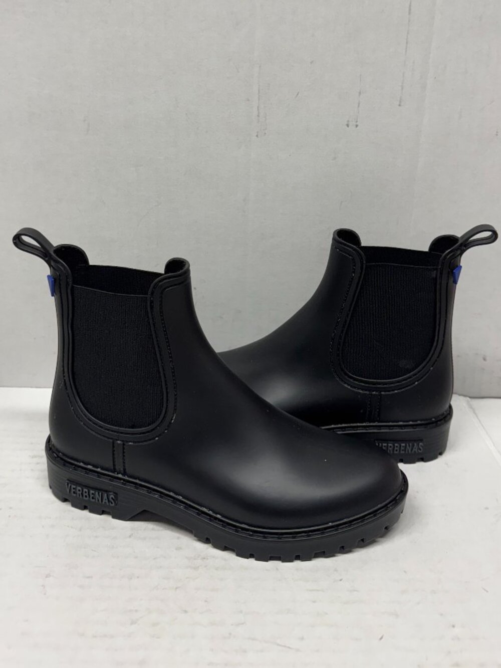 VERBENAS RAIN BOOTS BLACK 37EU / 7US NEW # Z 261 MADE IN SPAIN